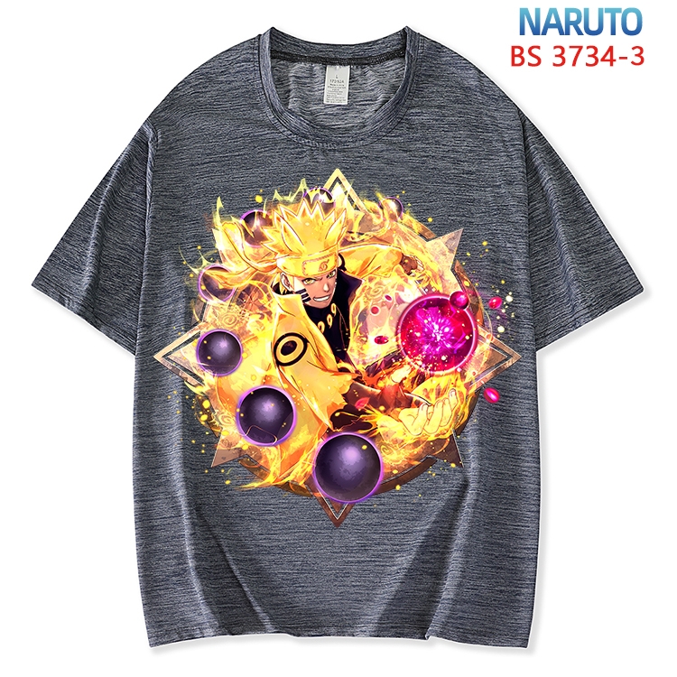 Naruto  ice silk cotton loose and comfortable T-shirt from XS to 5XL BS-3734-3