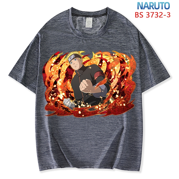 Naruto  ice silk cotton loose and comfortable T-shirt from XS to 5XL BS-3732-3