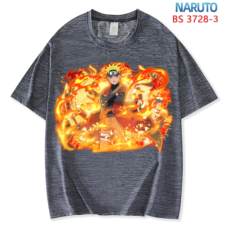 Naruto  ice silk cotton loose and comfortable T-shirt from XS to 5XL BS-3728-3