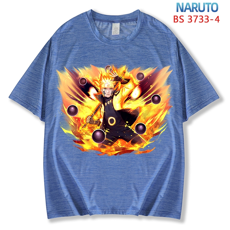 Naruto  ice silk cotton loose and comfortable T-shirt from XS to 5XL  BS-3733-4