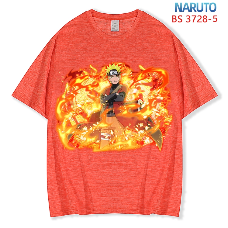 Naruto  ice silk cotton loose and comfortable T-shirt from XS to 5XL BS-3728-5