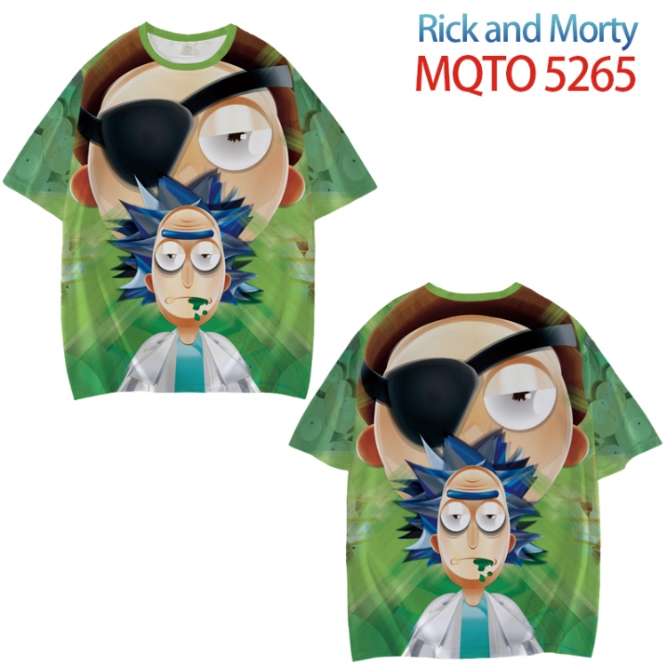 Rick and Morty Full color printed short sleeve T-shirt from XXS to 4XL MQTO 5265