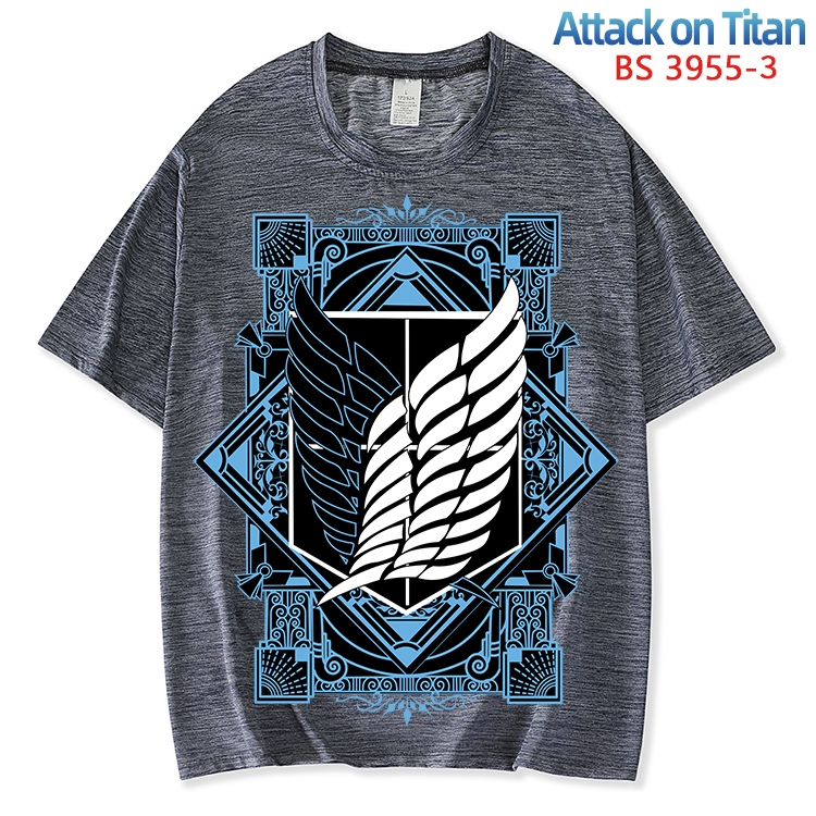 Shingeki no Kyojin ice silk cotton loose and comfortable T-shirt from XS to 5XL  BS-3955-3