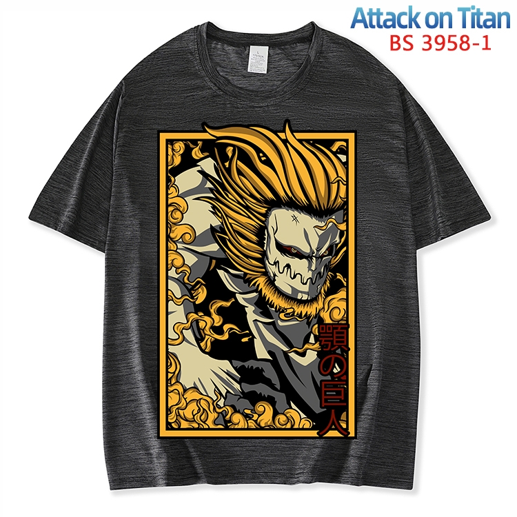 Shingeki no Kyojin ice silk cotton loose and comfortable T-shirt from XS to 5XL  BS-3958-1