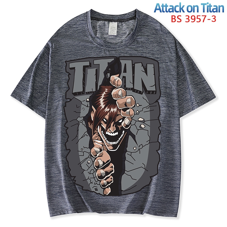 Shingeki no Kyojin ice silk cotton loose and comfortable T-shirt from XS to 5XL BS-3957-3