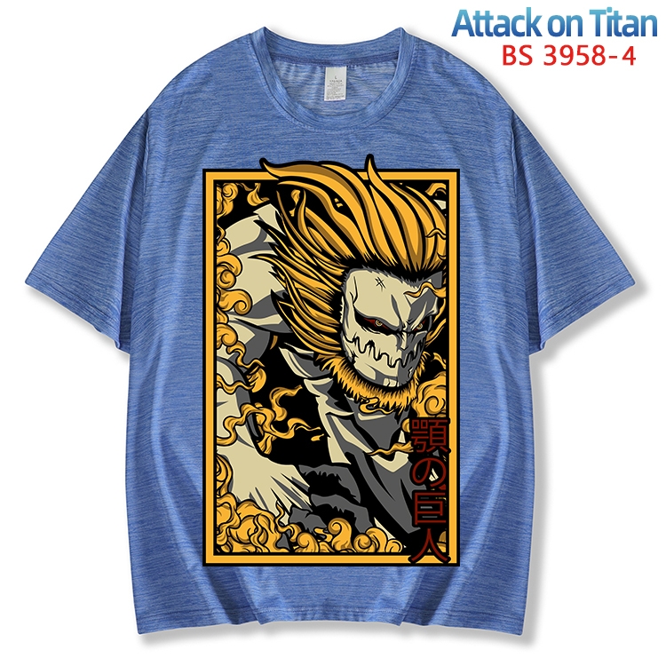 Shingeki no Kyojin ice silk cotton loose and comfortable T-shirt from XS to 5XL BS-3958-4