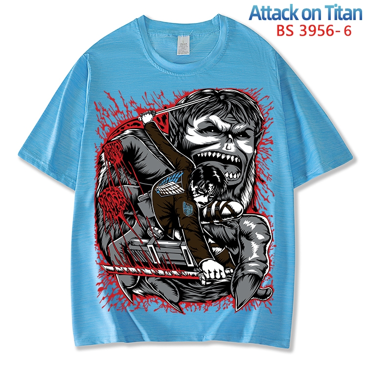 Shingeki no Kyojin ice silk cotton loose and comfortable T-shirt from XS to 5XL  BS-3956-6