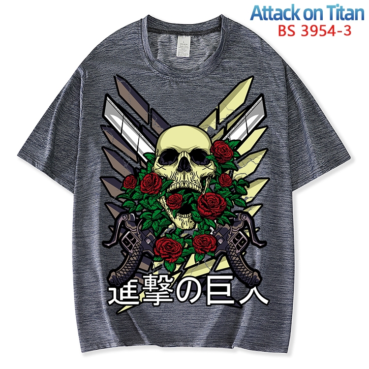 Shingeki no Kyojin ice silk cotton loose and comfortable T-shirt from XS to 5XL  BS-3954-3
