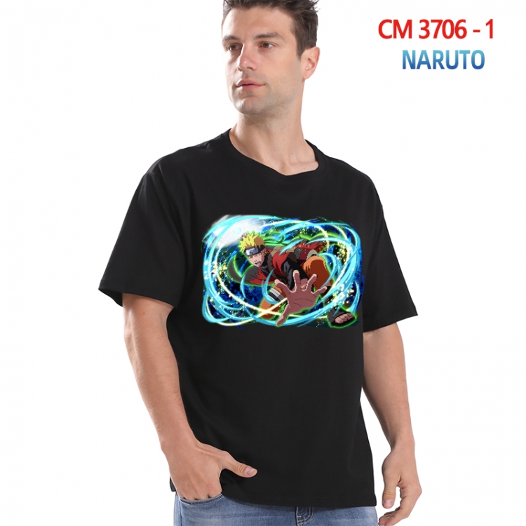 Naruto Printed short-sleeved cotton T-shirt from S to 4XL  3706-1