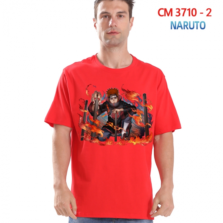 Naruto Printed short-sleeved cotton T-shirt from S to 4XL 3710-2