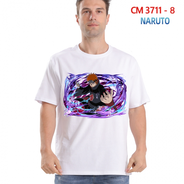 Naruto Printed short-sleeved cotton T-shirt from S to 4XL  3711-8