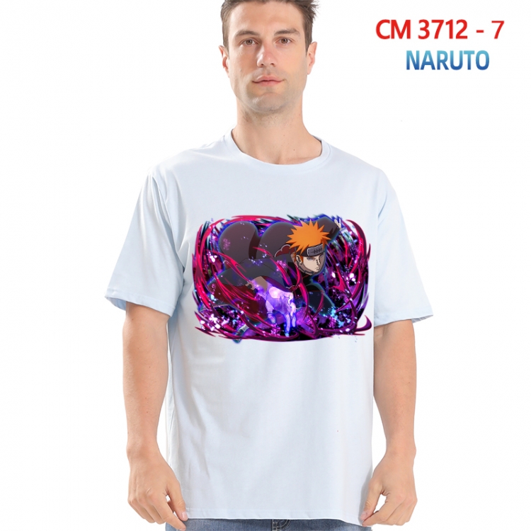 Naruto Printed short-sleeved cotton T-shirt from S to 4XL  3712-7