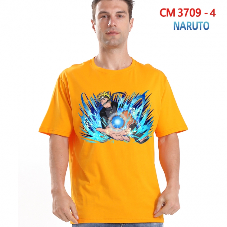 Naruto Printed short-sleeved cotton T-shirt from S to 4XL 3709-4