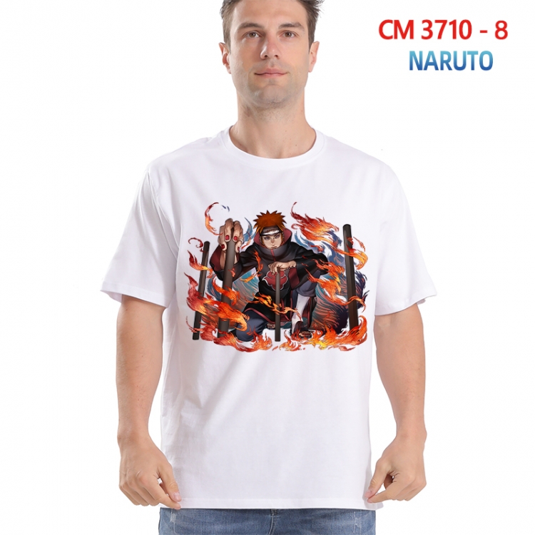Naruto Printed short-sleeved cotton T-shirt from S to 4XL 3710-8