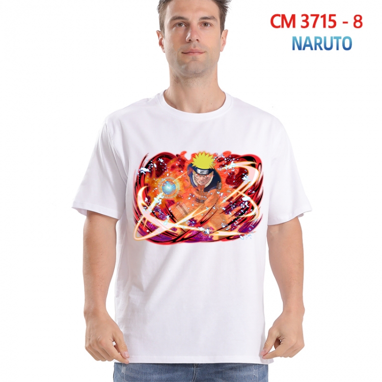 Naruto Printed short-sleeved cotton T-shirt from S to 4XL  3715-8