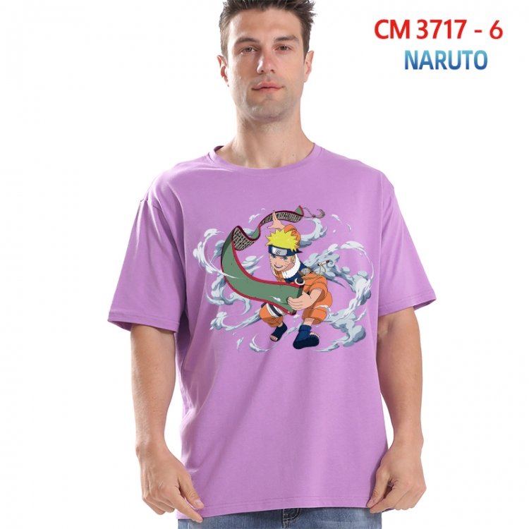 Naruto Printed short-sleeved cotton T-shirt from S to 4XL 3717-6