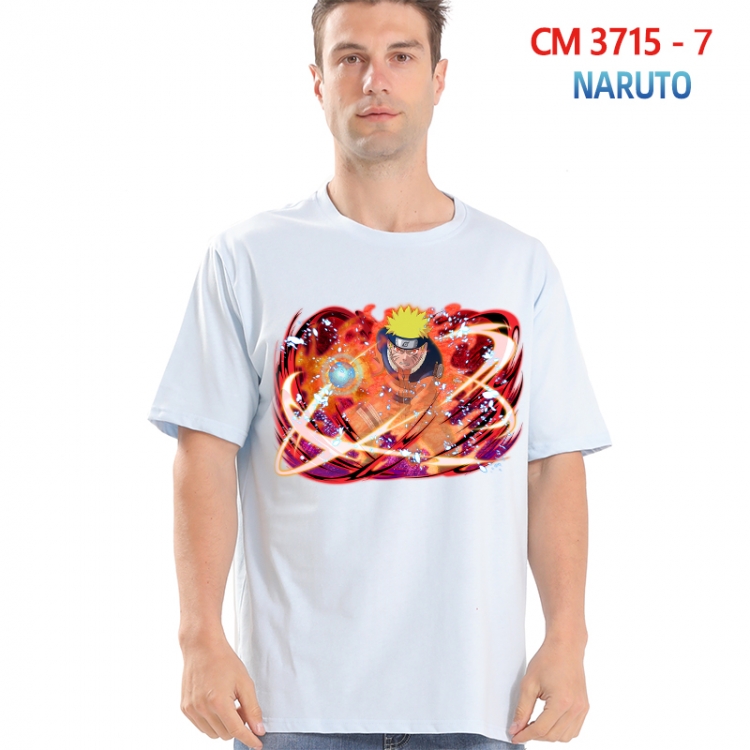 Naruto Printed short-sleeved cotton T-shirt from S to 4XL 3715-7