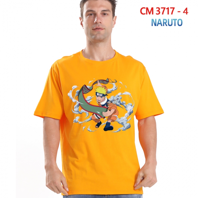 Naruto Printed short-sleeved cotton T-shirt from S to 4XL 3717-4
