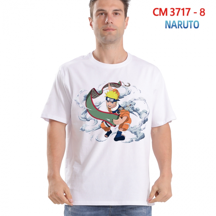 Naruto Printed short-sleeved cotton T-shirt from S to 4XL  3717-8