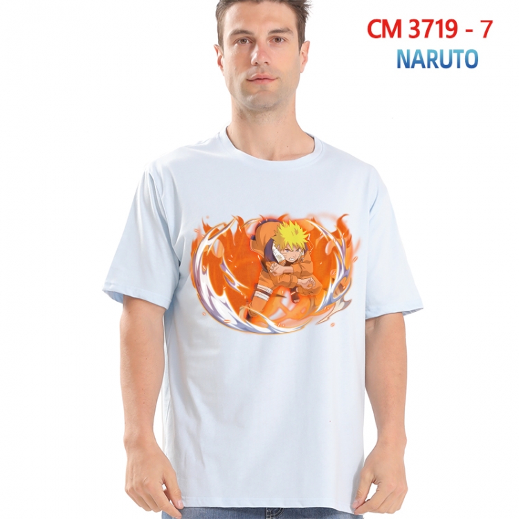Naruto Printed short-sleeved cotton T-shirt from S to 4XL  3719-7