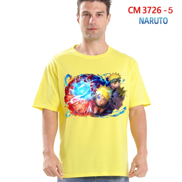 Naruto Printed short-sleeved cotton T-shirt from S to 4XL  3726-5