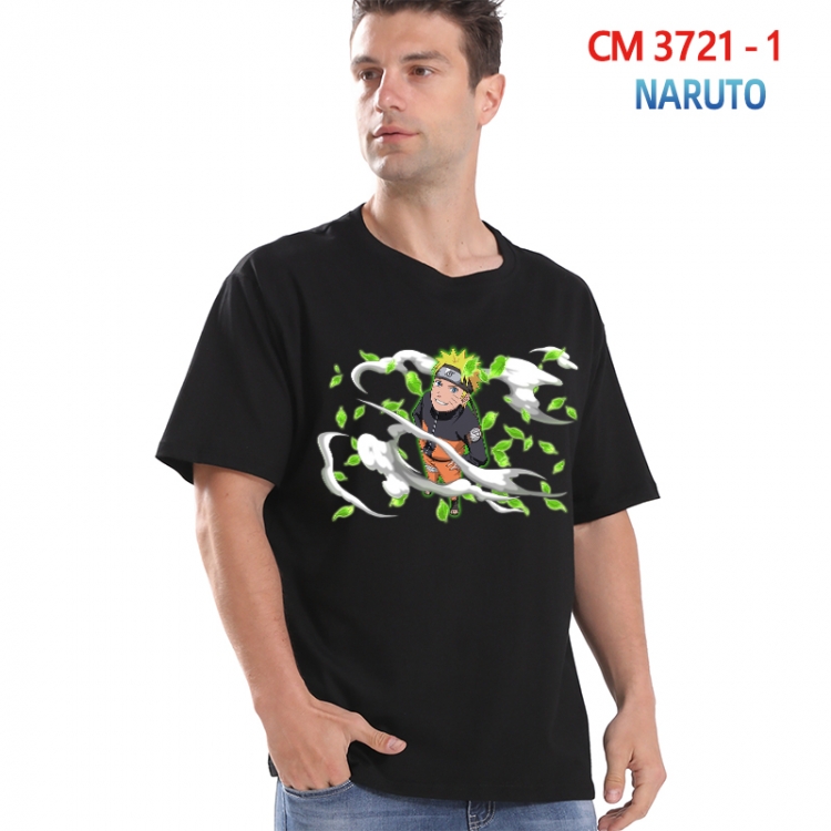 Naruto Printed short-sleeved cotton T-shirt from S to 4XL 3721-1