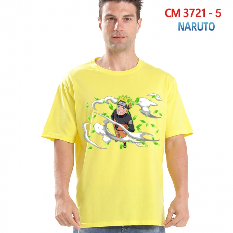Naruto Printed short-sleeved cotton T-shirt from S to 4XL 3721-5