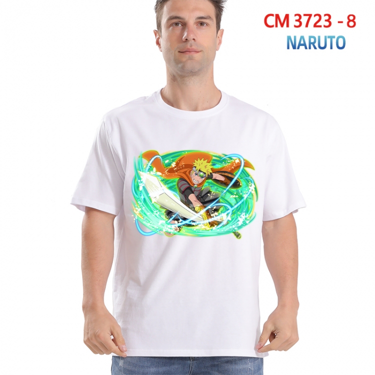 Naruto Printed short-sleeved cotton T-shirt from S to 4XL  3723-8
