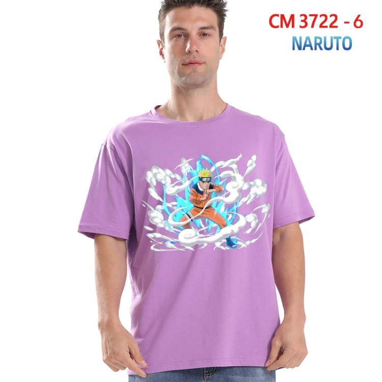 Naruto Printed short-sleeved cotton T-shirt from S to 4XL  3722-6
