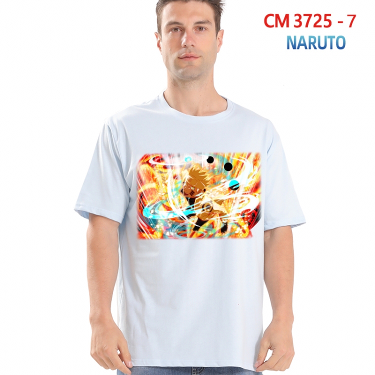 Naruto Printed short-sleeved cotton T-shirt from S to 4XL 3725-7