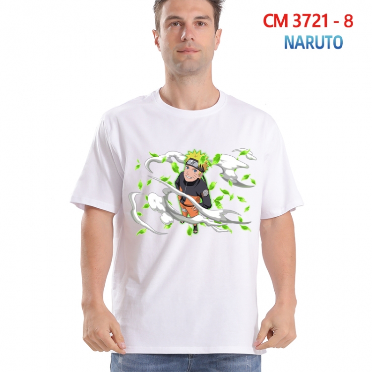 Naruto Printed short-sleeved cotton T-shirt from S to 4XL 3721-8
