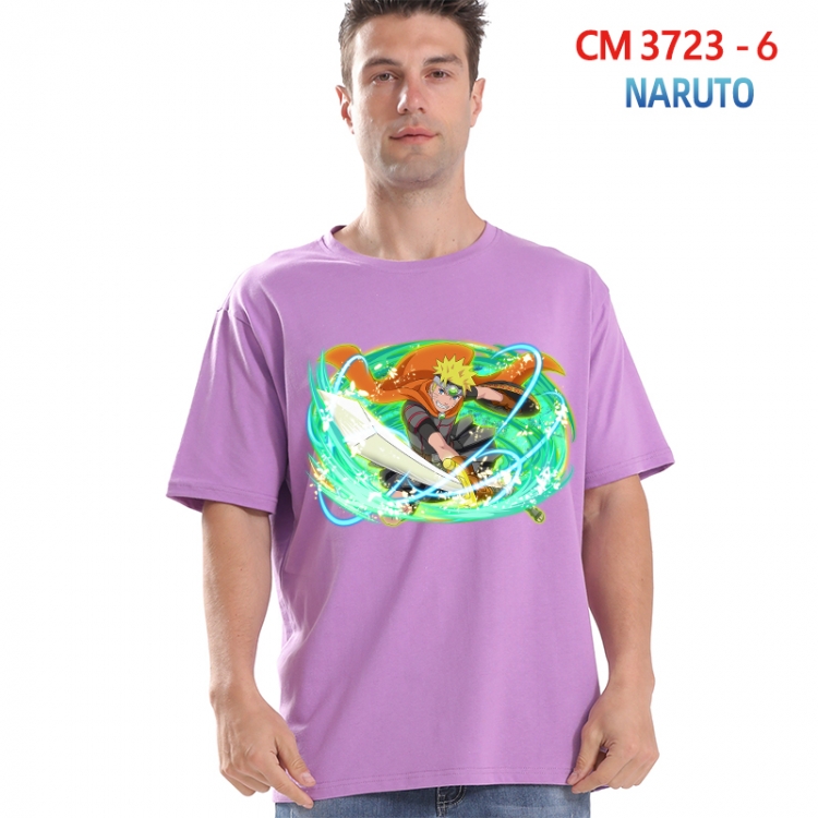 Naruto Printed short-sleeved cotton T-shirt from S to 4XL  3723-6