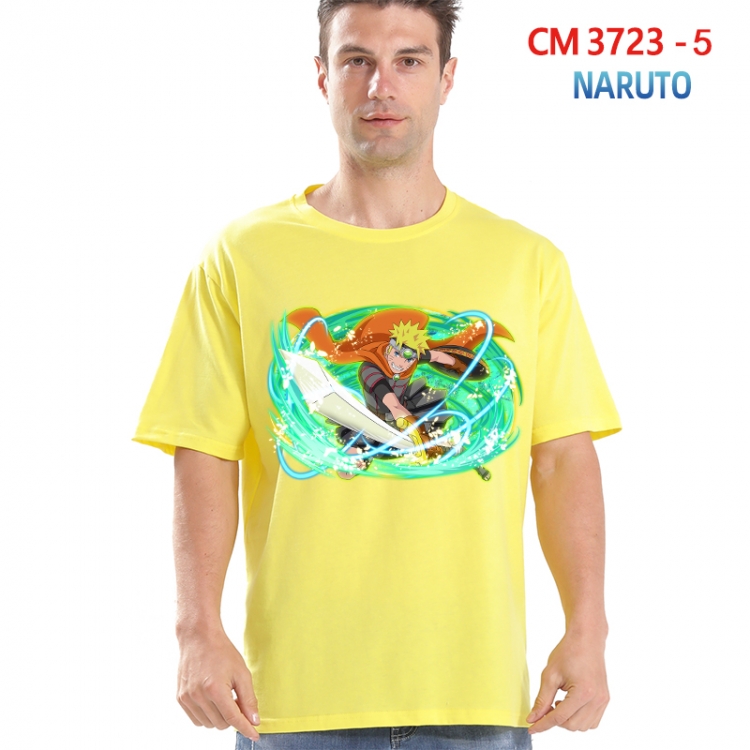 Naruto Printed short-sleeved cotton T-shirt from S to 4XL 3723-5