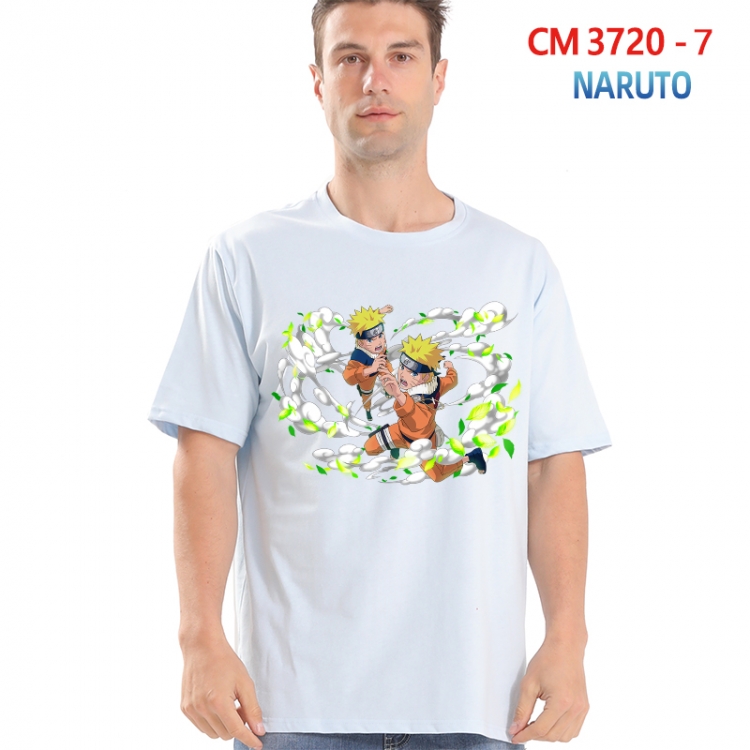 Naruto Printed short-sleeved cotton T-shirt from S to 4XL  3720-7