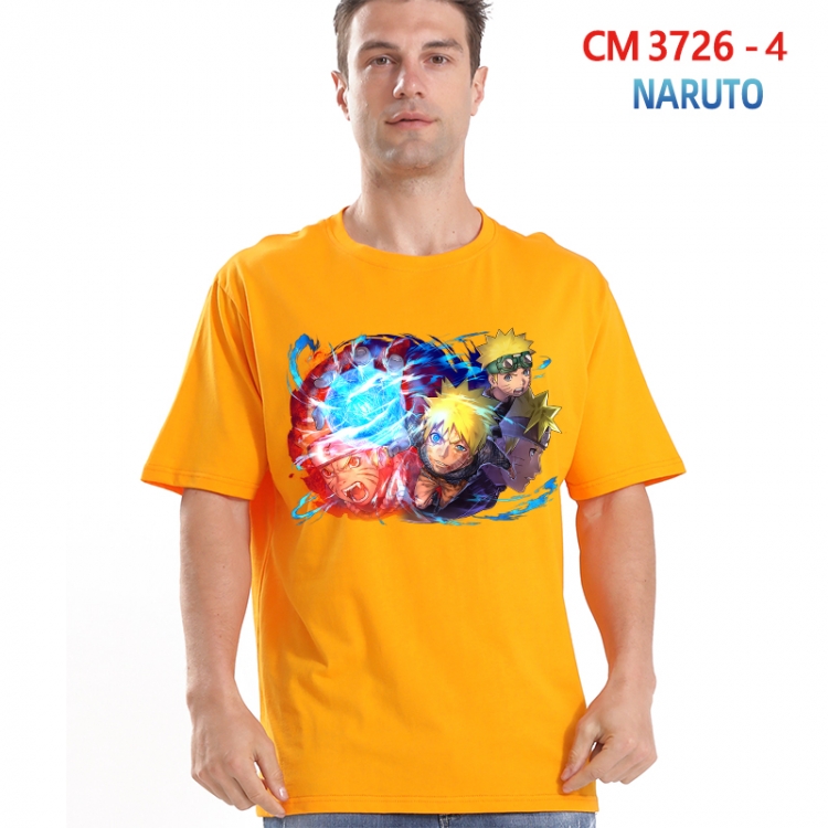 Naruto Printed short-sleeved cotton T-shirt from S to 4XL  3726-4