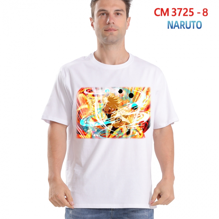 Naruto Printed short-sleeved cotton T-shirt from S to 4XL  3725-8
