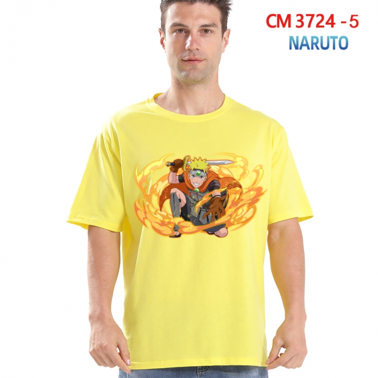 Naruto Printed short-sleeved cotton T-shirt from S to 4XL  3724-5