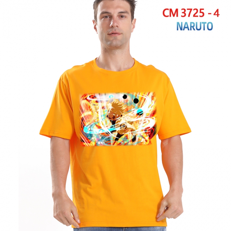 Naruto Printed short-sleeved cotton T-shirt from S to 4XL 3725-4