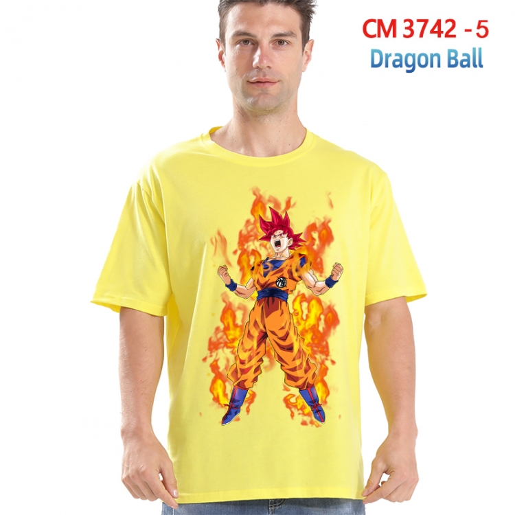 DRAGON BALL Printed short-sleeved cotton T-shirt from S to 4XL  3742-5