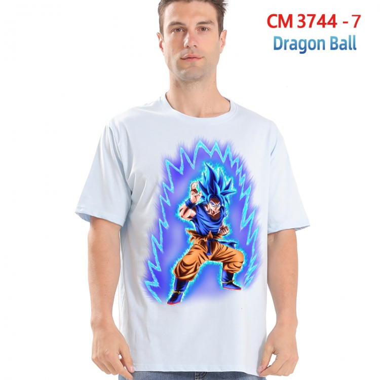 DRAGON BALL Printed short-sleeved cotton T-shirt from S to 4XL   3744-7