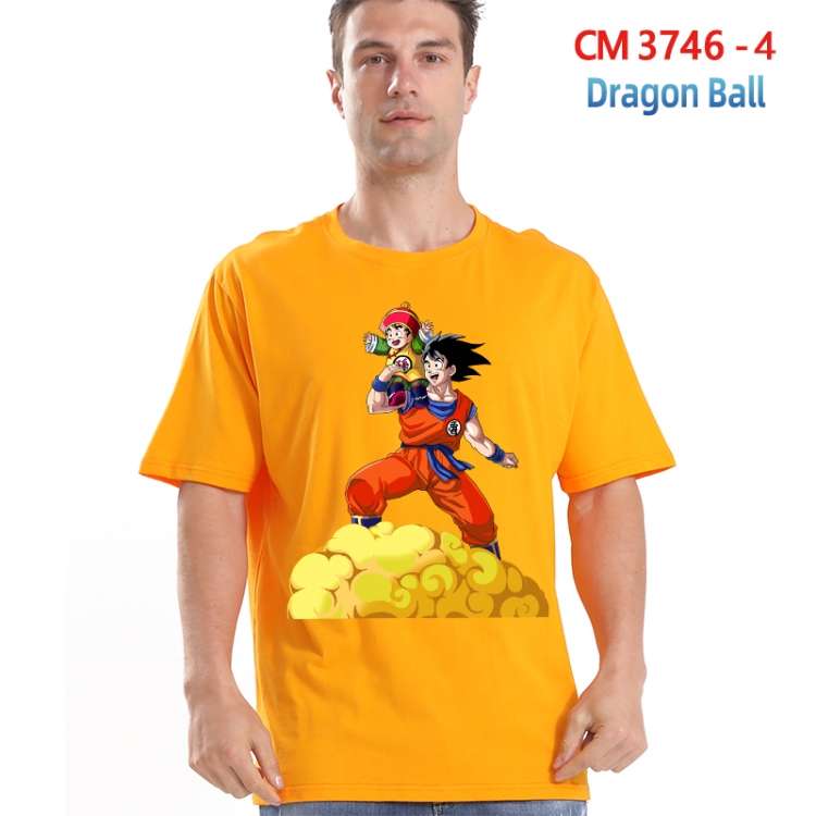DRAGON BALL Printed short-sleeved cotton T-shirt from S to 4XL  3746-4