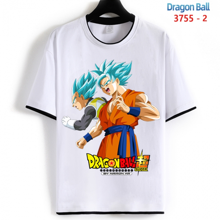 DRAGON BALL Cotton crew neck black and white trim short-sleeved T-shirt from S to 4XL HM-3755-2