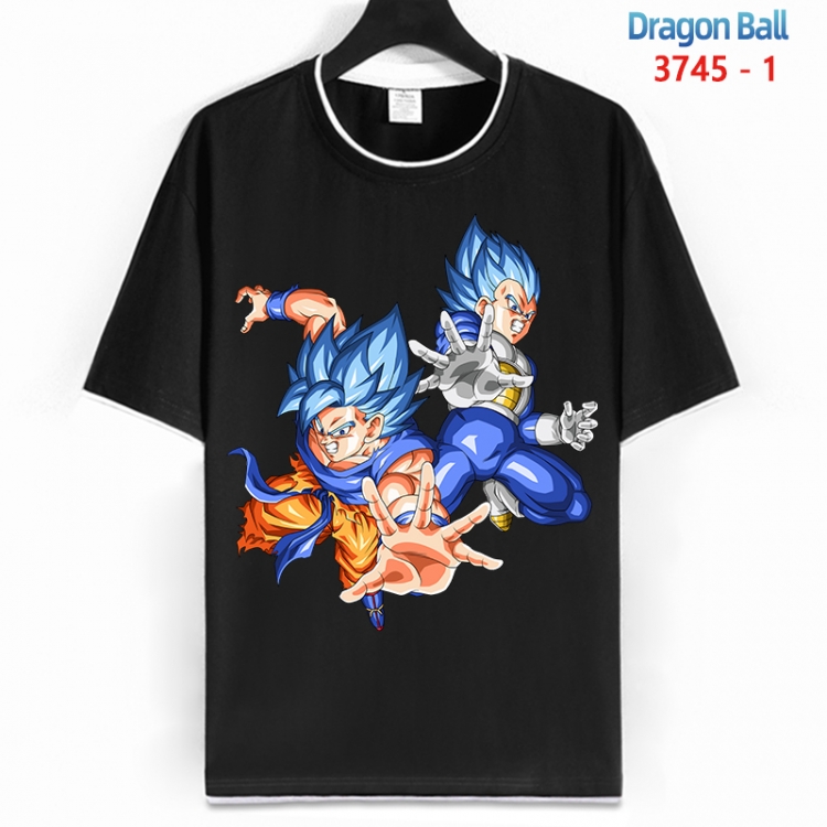 DRAGON BALL Cotton crew neck black and white trim short-sleeved T-shirt from S to 4XL HM-3745-1