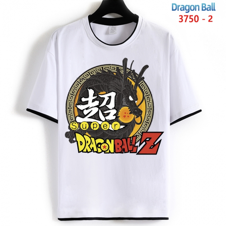 DRAGON BALL Cotton crew neck black and white trim short-sleeved T-shirt from S to 4XL  HM-3750-2