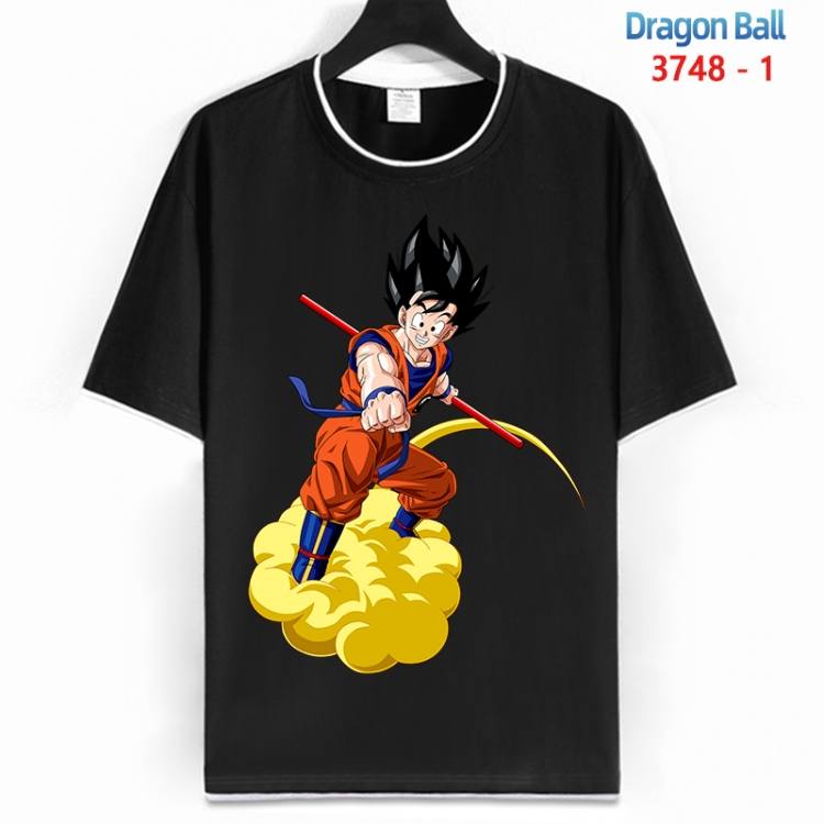 DRAGON BALL Cotton crew neck black and white trim short-sleeved T-shirt from S to 4XL  HM-3748-1