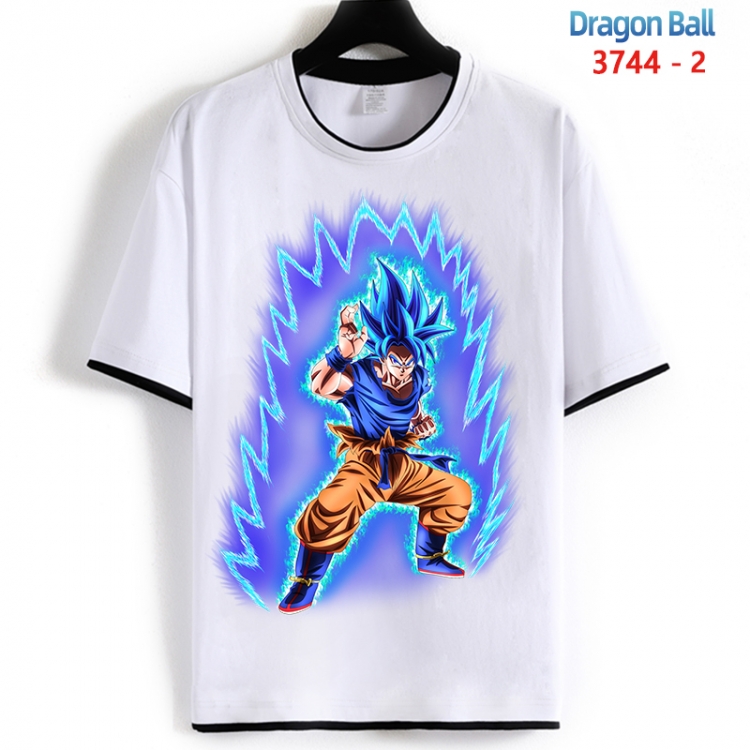 DRAGON BALL Cotton crew neck black and white trim short-sleeved T-shirt from S to 4XL HM-3744-2