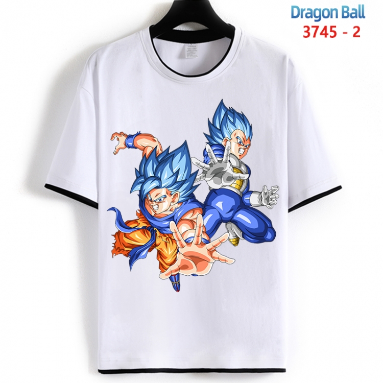 DRAGON BALL Cotton crew neck black and white trim short-sleeved T-shirt from S to 4XL  HM-3745-2