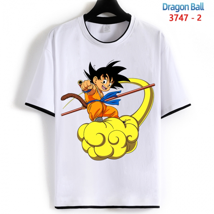 DRAGON BALL Cotton crew neck black and white trim short-sleeved T-shirt from S to 4XL HM-3747-2