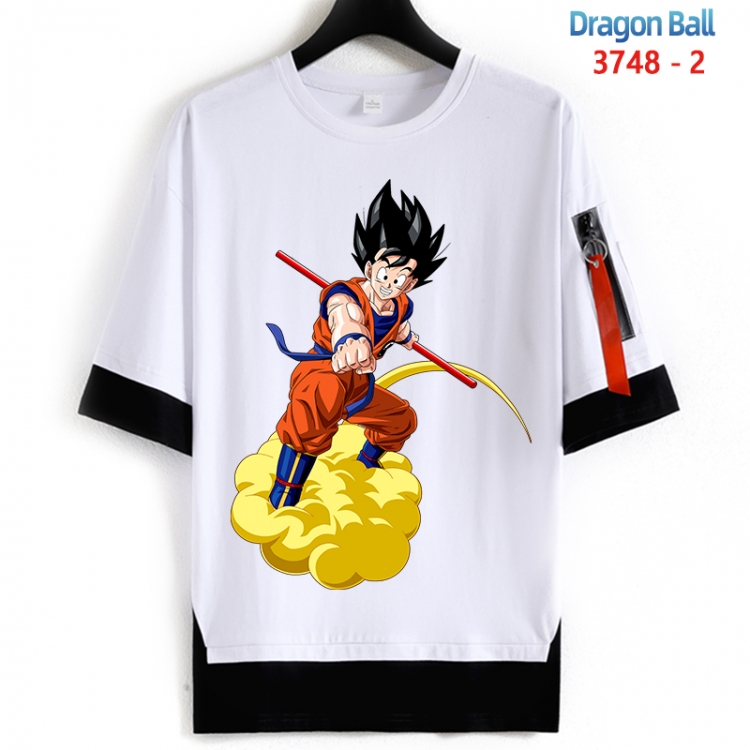 DRAGON BALL Cotton Crew Neck Fake Two-Piece Short Sleeve T-Shirt from S to 4XL HM-3748-2