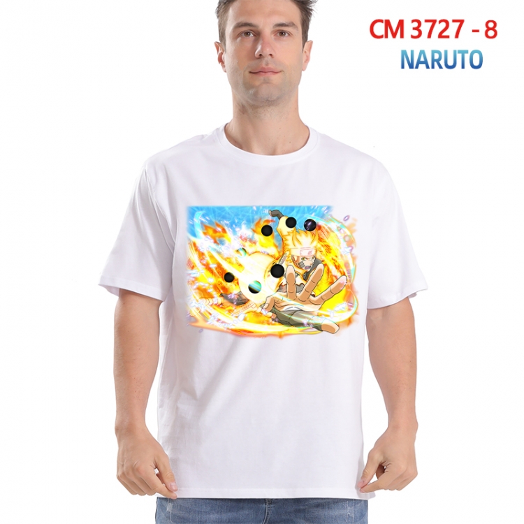 Naruto Printed short-sleeved cotton T-shirt from S to 4XL  3727-8